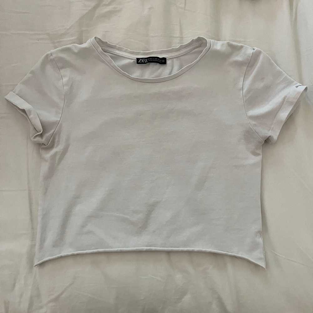 ZARA cropped tee